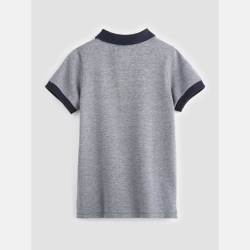 قميص بولو قطن بيكيه أزرق...